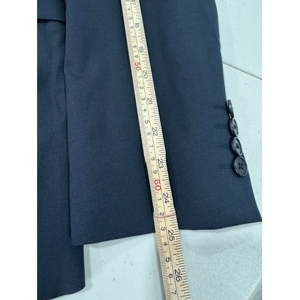 Theory Men Navy Blue Chambers Sartorial Stretch Wool Two Button Blazer 38R - Picture 10 of 11